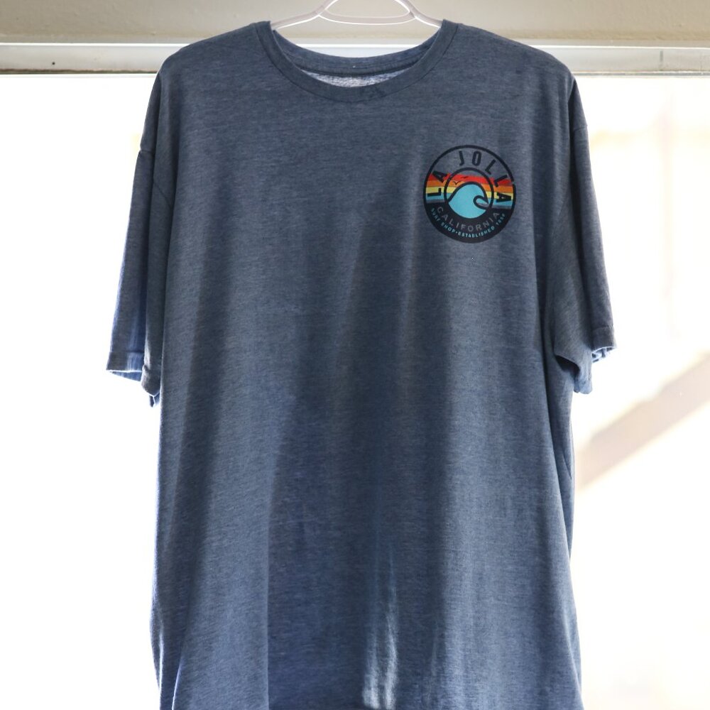 La Jolla California Surf Shop Tee Shirt - Light Navy